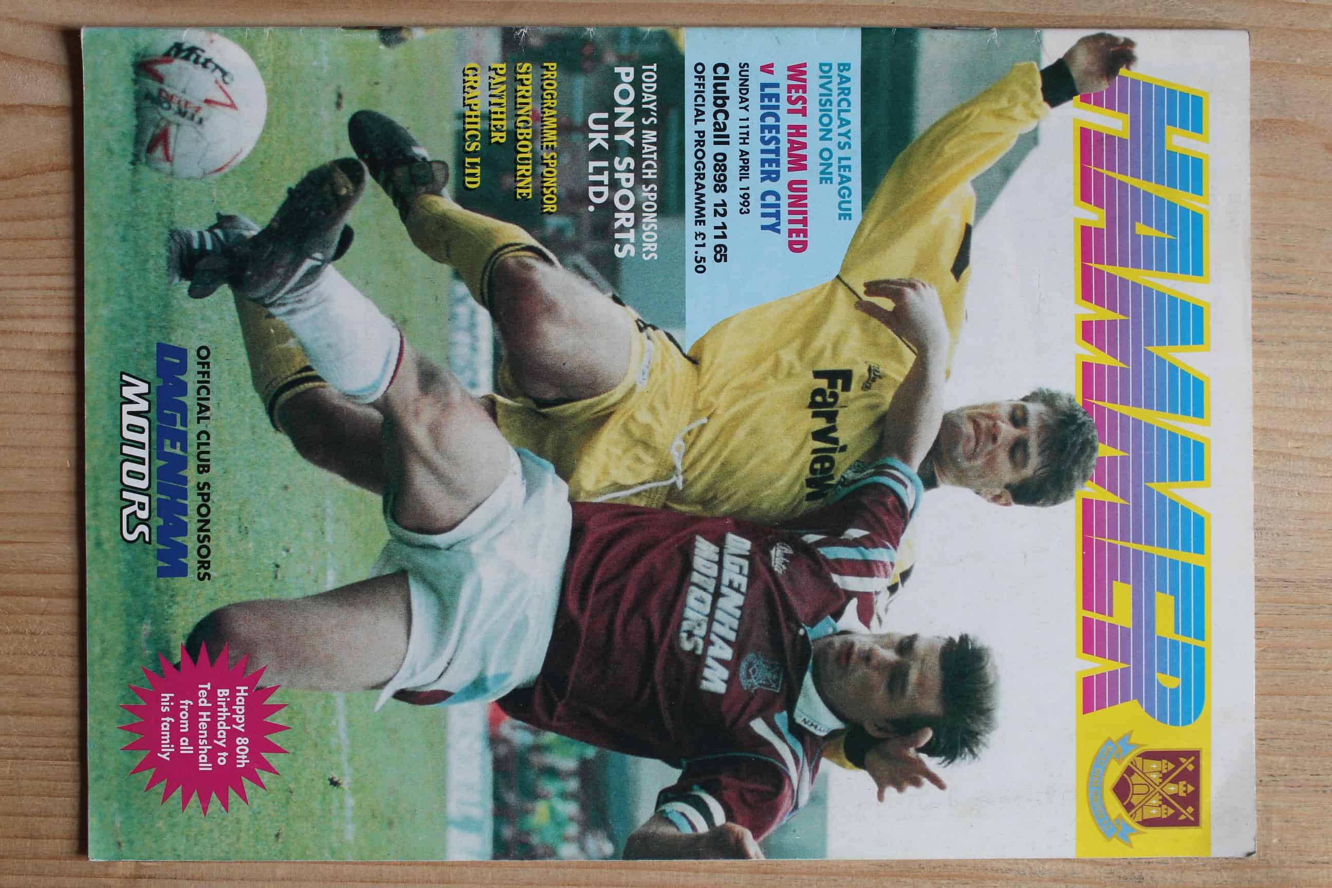 West Ham United FC v Leicester City FC